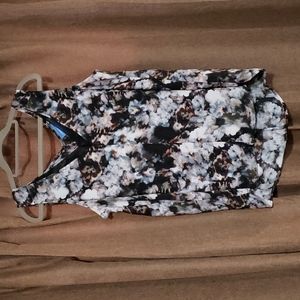 SIMPLY VERA VERA WANG FLORAL TOP L